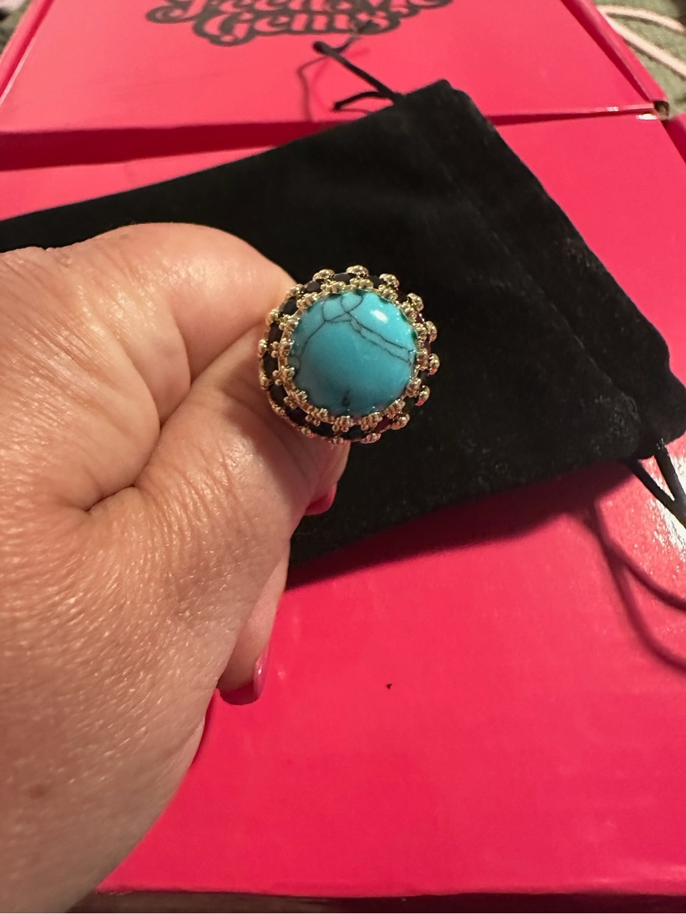 Feed Me Gems Texas Turquoise Eclipse Queen